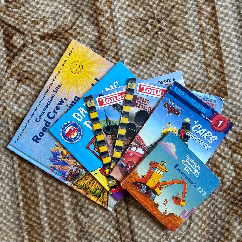 Children's Construction and Vehicle Books Set